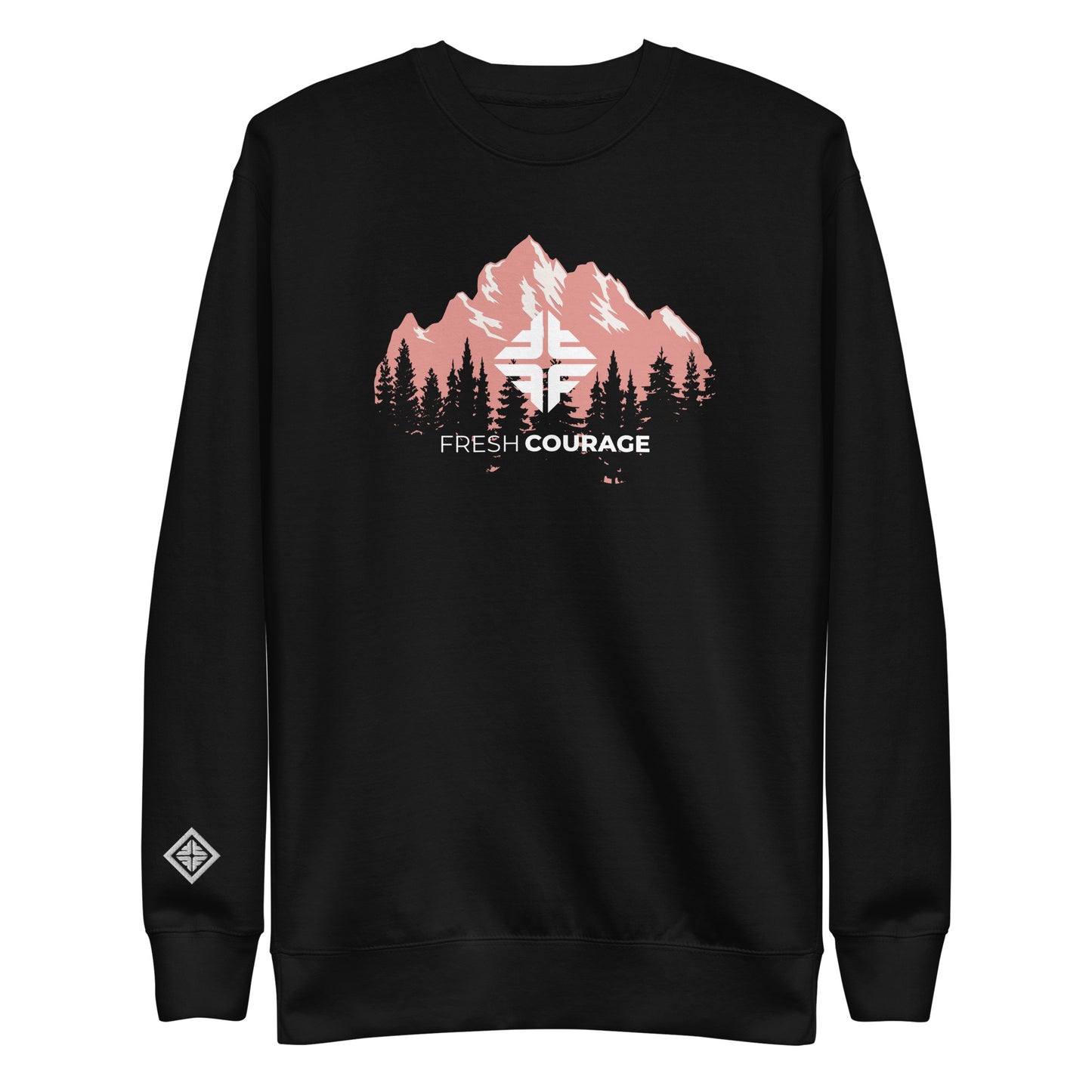 Womens Pink Mountains sweatshirt
