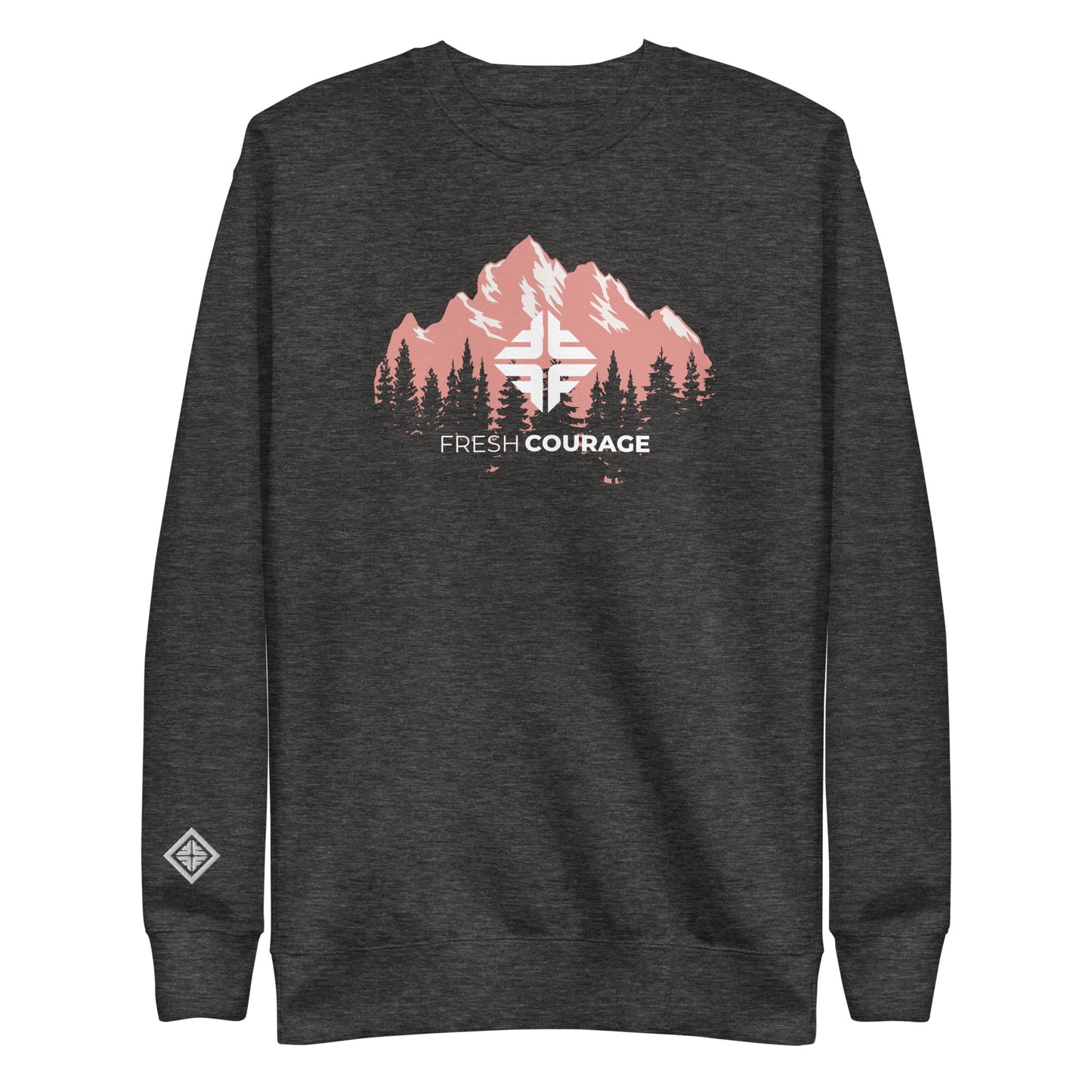 Womens Pink Mountains sweatshirt