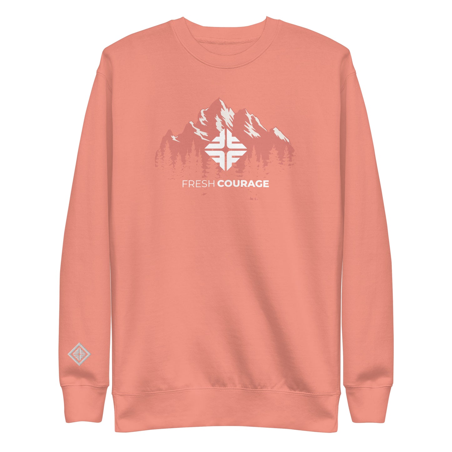 Womens Pink Mountains sweatshirt